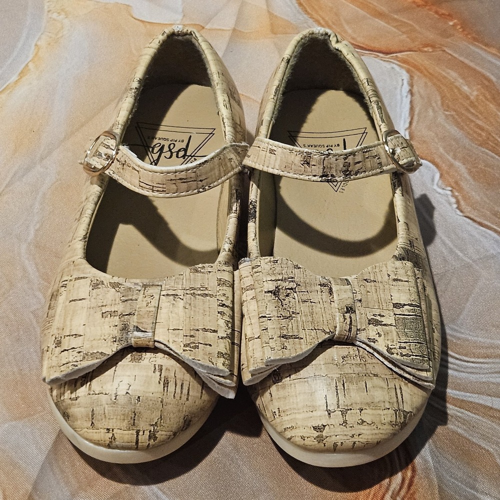 Piperdoodles Girls Cork Mary Jane Fringe Shoes EU 31 US 13
